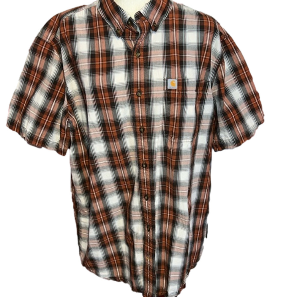 Carhartt Relaxed Fit Plaid Button Shirt XL